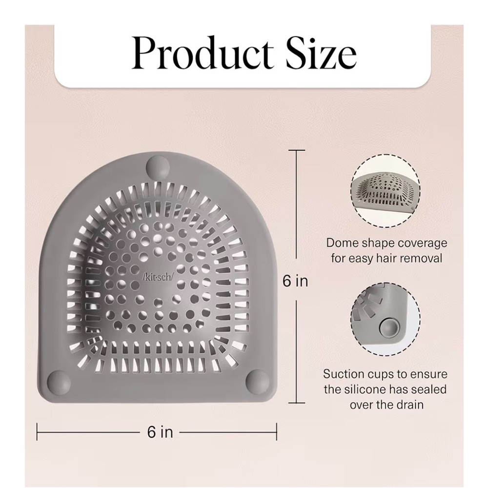 Kitsch White Drain Hair Catcher - Picture 8 of 8